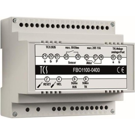 TCS FBO1110-0400 Interface TKI bis zu 64Rufziele 16st Rufnummer Hutschiene 6TE (FBO1110-0400)