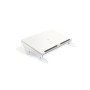 BakkerElkhuizen FlexDesk 630N porta documenti Acrilico, Plastica, Gomma, Acciaio Trasparente, Bianco (BNEFDESK630N)