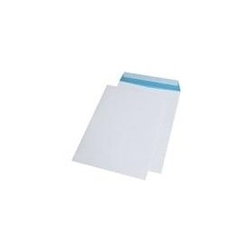 MAILmedia Versandtaschen, DIN B4, fadenverstärkt 250 x 353 mm, Haftklebung, Farbe: weiß-blau, ohne Fenster (391080)