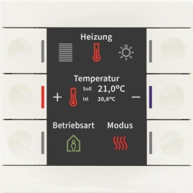 MDT BE-TAS86T.02 Taster Smart 86 mit Farbdisplay und Temperatursensor Rws glä (BE-TAS86T.02)