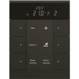 Busch-Jaeger HVAC-Gerät 6fach, BE, sw, matt SBR/U6.0.11-885 (2CKA006330A0040)