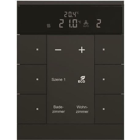 Busch-Jaeger HVAC-Gerät 6fach, BE, sw, matt SBR/U6.0.11-885 (2CKA006330A0040)
