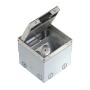 Obo Bettermann 7368324 presa energia CEE 7/3 Argento, Bianco