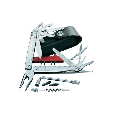 Victorinox Schweizer Taschenmesser SwissTool Plus I mit Leder-Etui 3.0338.L (3.0338.L)