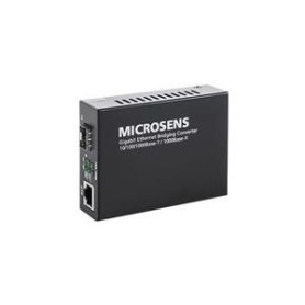 Microsens MS400249 Gigabit SFP Ethernet Medienkonverter mit Bridging-Funktion Gigabit Ethernet Desktop Medienkonverter mit Bridg