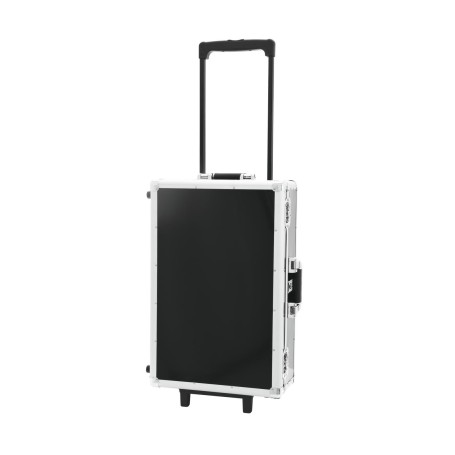 Roadinger 30122087 custodia per attrezzatura audio Registrazioni Custodia trolley Legno compensato Nero, Argento