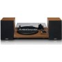 Lenco LS-480WD - Bluetooth Plattenspieler mit 2 externen Lautsprechern - 2 x 30 Watt RMS - Holz (LS480WD)