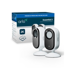 Arlo Essential Telecamera di sicurezza per interni 3 2K (XX-cam) (VMC3270-100EUS)