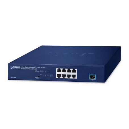PLANET 8-Port 10/100/1000/2500T + Non gestito 2.5G Ethernet (100/1000/2500) Blu (MGS-910X)