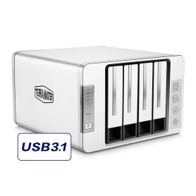 TerraMaster D4-300 array di dischi 0 TB Desktop Grigio