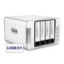TerraMaster D4-300 array di dischi 0 TB Desktop Grigio