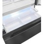Exquisit FD490-160-WS-202E con porta alla francese, larghezza 83,6 cm, 506 L, NoFrost, erogatore d'acqua, acciaio inossidabile