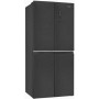 Exquisit MD425-150-040C , larghezza 79,5 cm, 421 L, NoFrost, funzione ECO, aspetto acciaio inox