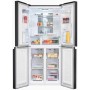 Exquisit MD425-150-040C , larghezza 79,5 cm, 421 L, NoFrost, funzione ECO, aspetto acciaio inox