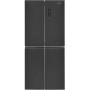 Exquisit MD425-150-040C , larghezza 79,5 cm, 421 L, NoFrost, funzione ECO, aspetto acciaio inox