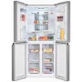 Exquisit MD425-150-040C , larghezza 79,5 cm, 421 L, NoFrost, funzione ECO, aspetto acciaio inox