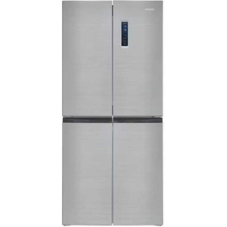 Exquisit MD425-150-040C , larghezza 79,5 cm, 421 L, NoFrost, funzione ECO, aspetto acciaio inox