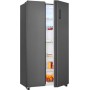 Exquisit SBS46-040D Combinazione di congelatori affiancati , larghezza 91 cm, 442 L, NoFrost, antracite