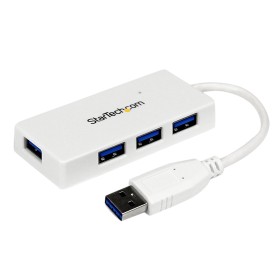 StarTech.com Hub portatile mini USB 3.0 SuperSpeed a 4 porte - Perno e concentratore per Ultrabook USB 3.0 con ca (ST4300MINU3W)