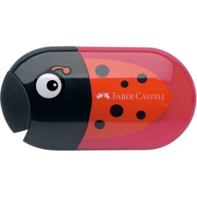 Faber-Castell 183526 temperino Temperamatite manuale Nero, Rosso (183526)