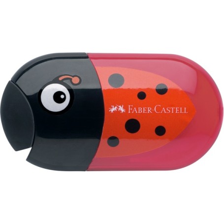 Faber-Castell 183526 temperino Temperamatite manuale Nero, Rosso (183526)