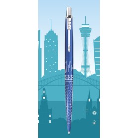 Parker 2198196 penna a sfera Blu Penna a sfera retrattile a clip Medio 1 pz
