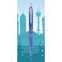 Parker 2198196 penna a sfera Blu Penna a sfera retrattile a clip Medio 1 pz