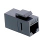 VALUE RJ-45 Keystone Modular Coupler, Cat.6, unshielded, black (21.99.3003)