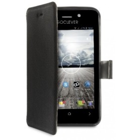 GOCLEVER ACCFQ400FLIP custodia per cellulare 10,2 cm (4") Custodia a libro Nero (ACCFQ400FLIP)