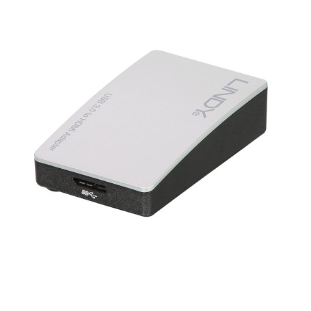 Lindy 43173 adattatore grafico USB 2048 x 1152 Pixel Nero, Bianco (43173)