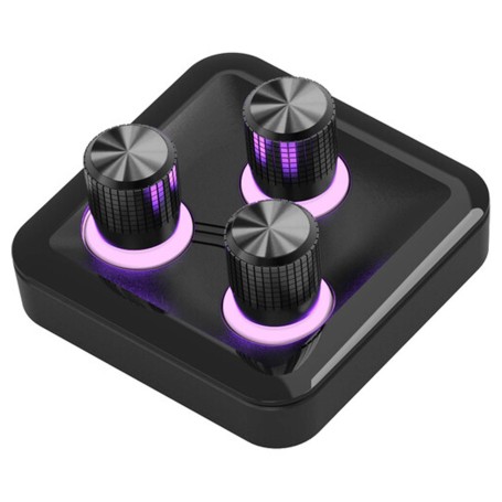 COOLER MASTER HUB 3XKNOB, MODULO ACCESSORIO MAGNETICO, 3 MANOPOLE ALTA PRECISIONE (MHKB03AA22)