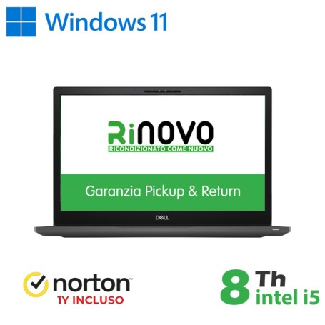 RINOVO DELL NB REFURBISHED LATITUDE E7490 I5-8X00U DDR4 16GB SSD 512GB 14" W11P NO DVD GRADE A 1Y WA (RN42534312)