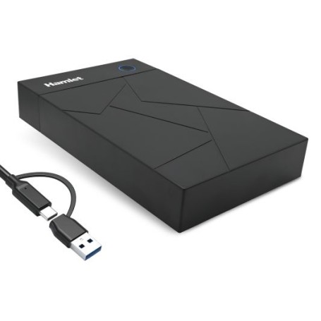 BOX HDD SATA 3,5  USB-C + USB-A CON ALIMENTATORE (HXD3U6G-AC)