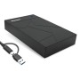 BOX HDD SATA 3,5  USB-C + USB-A CON ALIMENTATORE (HXD3U6G-AC)