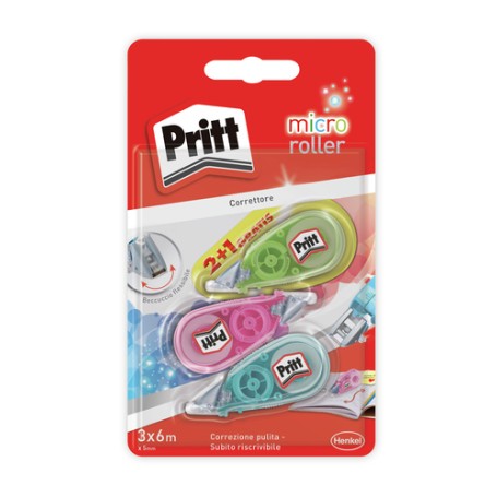 Pritt Correttore Micro Roller 5mmx6m - bl 3pz (2747576)