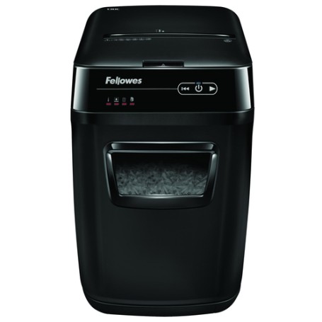Fellowes AutoMax 150C distruggi documenti Triturazione incrociata 23 cm Nero, Grigio (4680101)