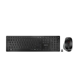 CHERRY DW 9500 SLIM tastiera Mouse incluso RF senza fili + Bluetooth QWERTY Inglese Nero, Grigio (JD-9500GB-2)