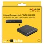 DeLOCK 42618 custodia per unità di archiviazione Cover Metallo Nero (42618)