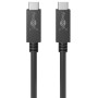 USB 3.2 Gen 2 Kabel, USB-C Stecker  USB-C Stecker (schwarz, 1 Meter, PD, Laden mit bis zu 100 Watt) (49254)
