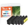 Peach PI300-999 cartuccia d'inchiostro 5 pz Compatibile Resa standard Nero, Ciano, Magenta, Giallo