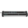 Premium-Protect-Line Steckdosenleiste 14-fach Duo (schwarz/silber, 3 Meter, 120.000A berspannungsschutz, 2x USB) (1392000232)