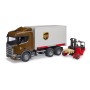 Scania Super 560R Logistik LKW mit Mitnahmestapler (03582)