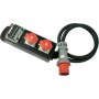 AS Schwabe 60807 Vollgummi-Verteiler-Leiste S 11 63 A 63 A 1 CEE-Stecker 63 A, 5polig 400 V IP44 (60807)