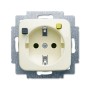 Busch-Jaeger 3116-0-0659 presa energia CEE 7/3 Argento, Bianco (2CKA003116A0659)
