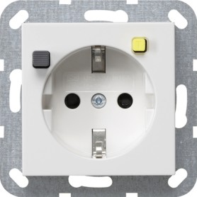 GIRA 2677 03 presa energia Tipo F Bianco (267703)
