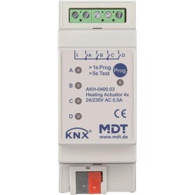 MDT AKH-0400.03 Heizungsaktor 4-fach 2TE REG 24-230VAC (AKH-0400.03)