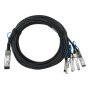 BlueOptics 470-ABOS-BL cavo InfiniBand e in fibra ottica 2 m QSFP28 4x SFP28 DAC Nero