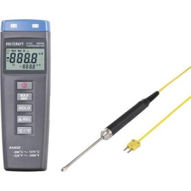 VOLTCRAFT K102 + TP 207 Temperatur-Messgerät -200 bis +1370 °C Fühler-Typ K