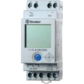 Finder Dämmerungsschalter für 35 mm DIN-Schiene, Serie 11.91.8.230 11.91.8.230.0000 2 - 150 lx 230 V/50 - 60 Hz 1 Wechsl (11.9
