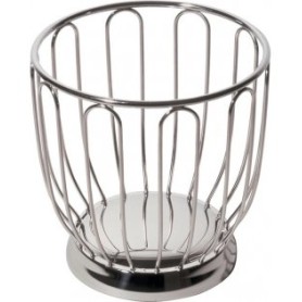 Alessi 370 cestino da servizio Rotondo Acciaio inox